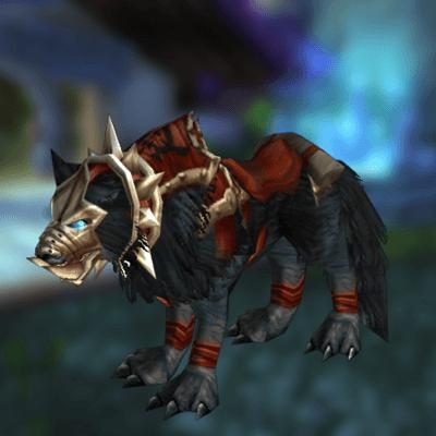 Black War Wolf Mount