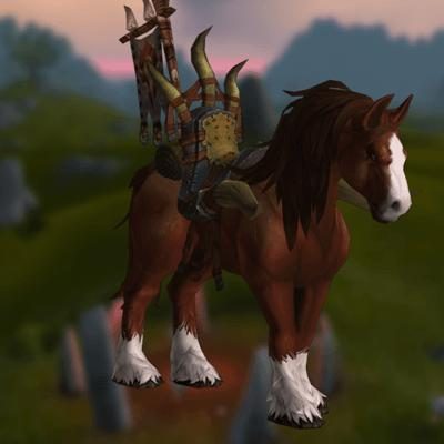 Broken Highland Mustang Mount