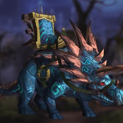 Cobalt Primordial Direhorn Mount