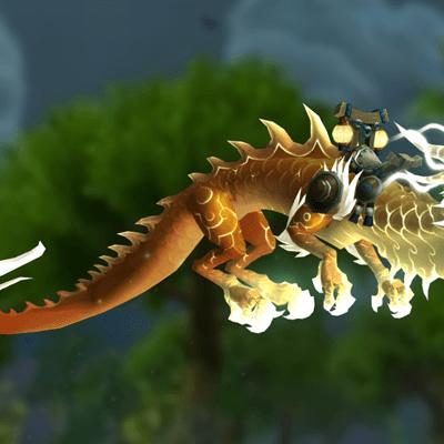 Reins of the Heavenly Golden Cloud Serpent Mount