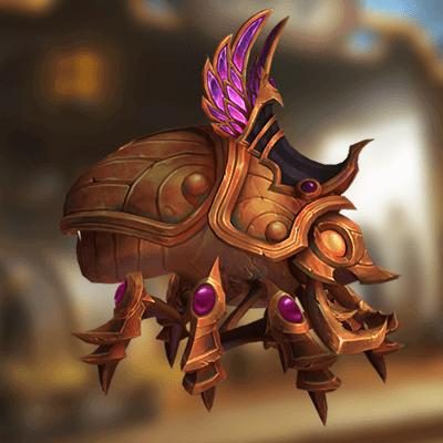 Jeweled Copper Scarab