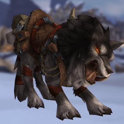 Smoky Direwolf Mount