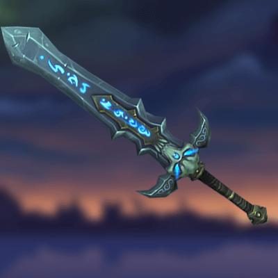 Icy Ebon Warsword