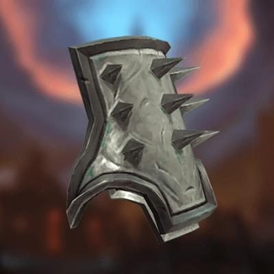 Sterling Spiked Pauldrons